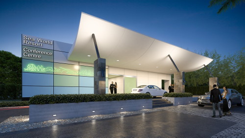 seaworld convention centre entry people
